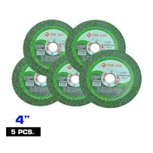 แผ่นตัดสแตนเลส เหล็ก ไฟเบอร์เขียว 4 5 แผ่น 4