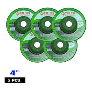 แผ่นเจียรสแตนเลส สีเขียว THE SUN 5 แผ่น 4
